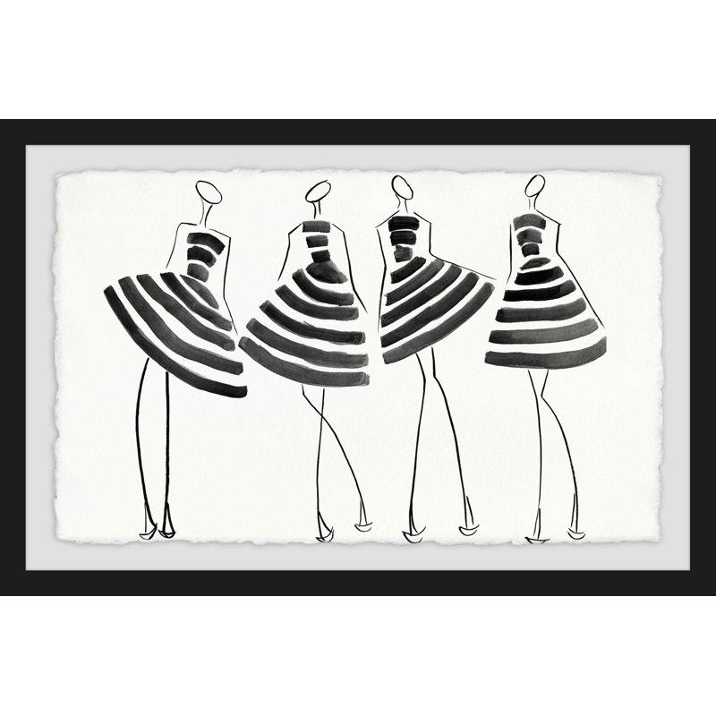 Striped In - Single Picture Frame Painting, 41 cm H x 61 cm W