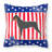 Patriotic USA German Pinscher Indoor/Outdoor Throw Pillow-505960398