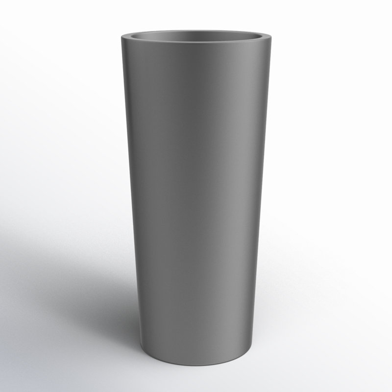 Jardinière cylindrique haute et ronde Sonoma, Gris, H 42 po x l 21 po x P 21 po