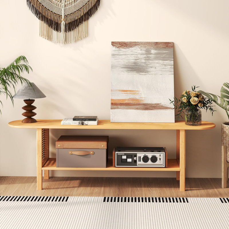 Unfinished TV Stand for TVs up to 40", Oak