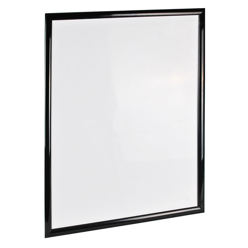 Cadre porte-affiche mural en plastique, 30 po x 40 po, Noir