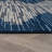 Geometric Navy/Blue Indoor/Outdoor High-Low Area Rug-515871105