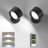 LED Wall Light Rechargeable Battery Operated With Remote, Magnetic Rotation,2 Pcs-224857812