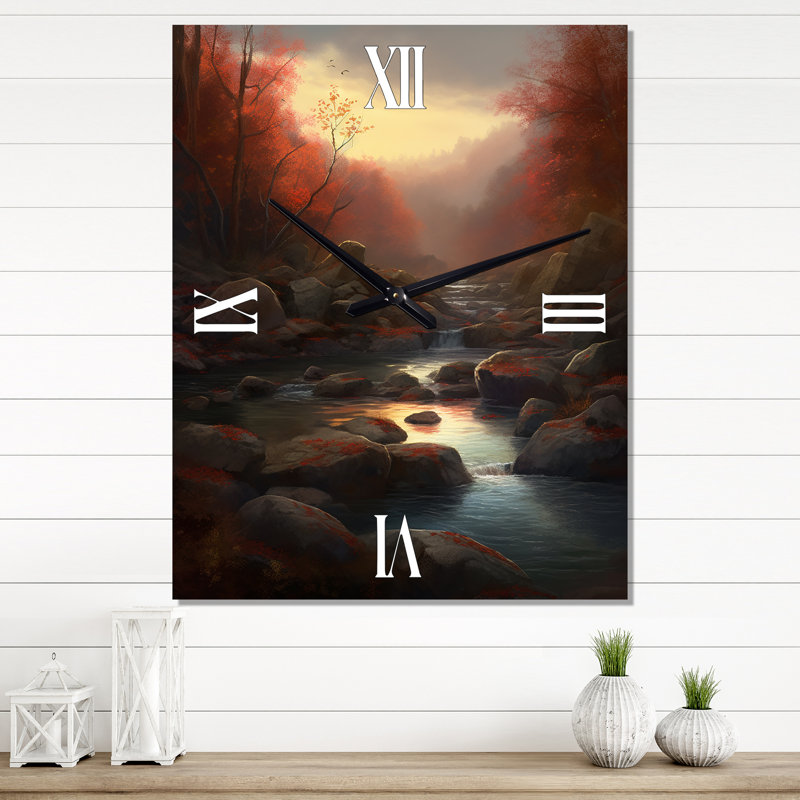 Horloge murale Lakehouse, Médium