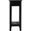 Table de bout, table d'appoint, support pour plante avec tablette de rangement H 23,7 po x P 10 po x l 10 po Mcadoo, noir-833139602-864668049