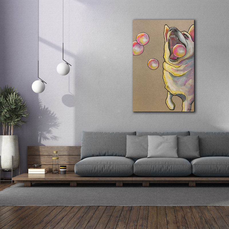  «Play Bubble» par Bebe Keith, art mural sur toile, 40 po x 60 po