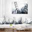 Fractal 3D Black White Design - Coussin décoratif imprimé abstrait-31098647