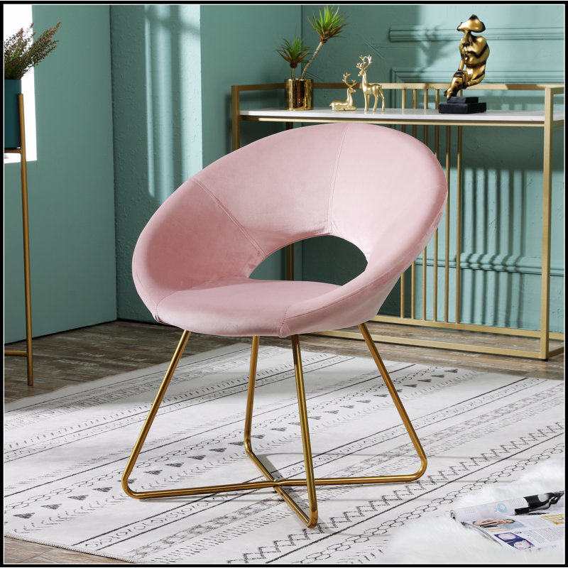 Fauteuil d'appoint Slatina, Rose