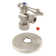 Kingston Brass Vintage 5/8-Inch OD Comp x 3/8-Inch OD Comp Quarter-Turn Angle Stop Valve with Flange