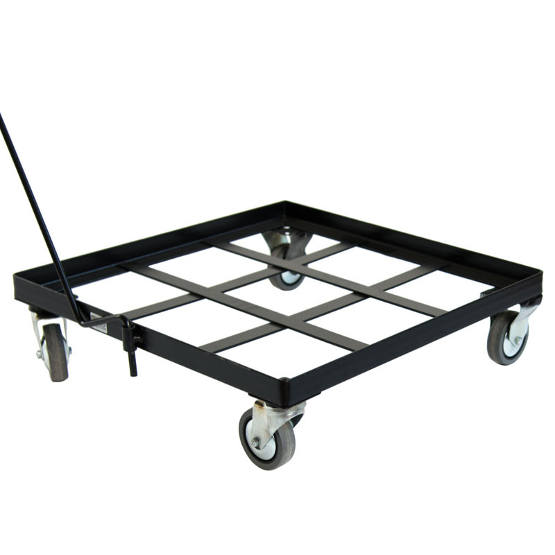 Abdulazeem Metal Weather Resistant Caddy Plant Stand, 13.50" H x 41" W x 38" D