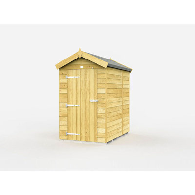 4ft x 6ft Apex Shed - Single Door without Windows