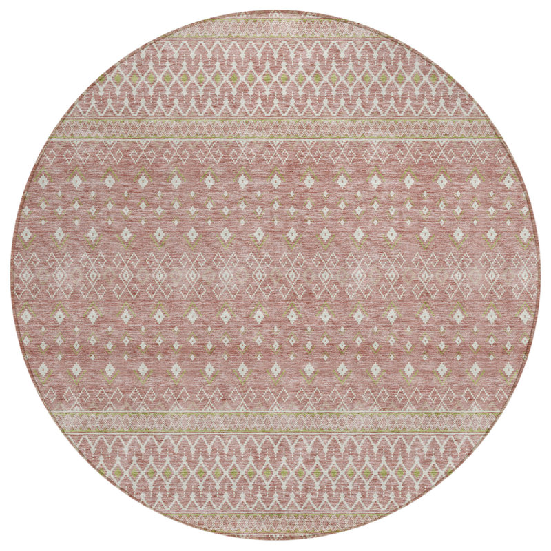 Tapis intérieur lavable rond 8 pi