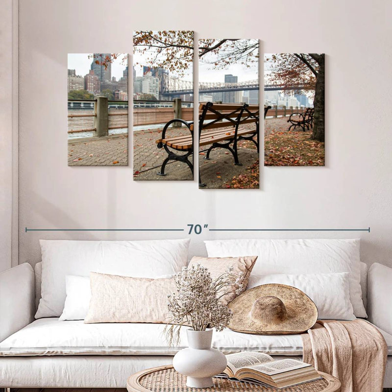 Banc de parc Sireci NYC, H 32 po x l 52 po