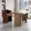 Bureau en bois massif brun à 3 tiroirs-760258375-760258373