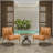 Claudia Genuine Leather Accent Chair Set Of 2