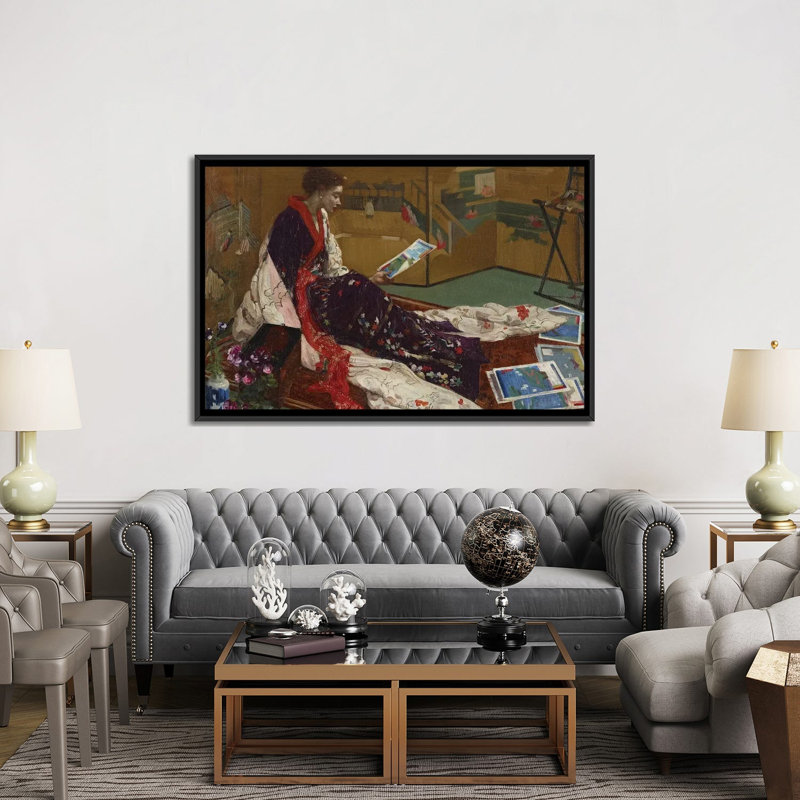 Print, 101.6 cm H x 152.4cm W x 4.445cm D, Black