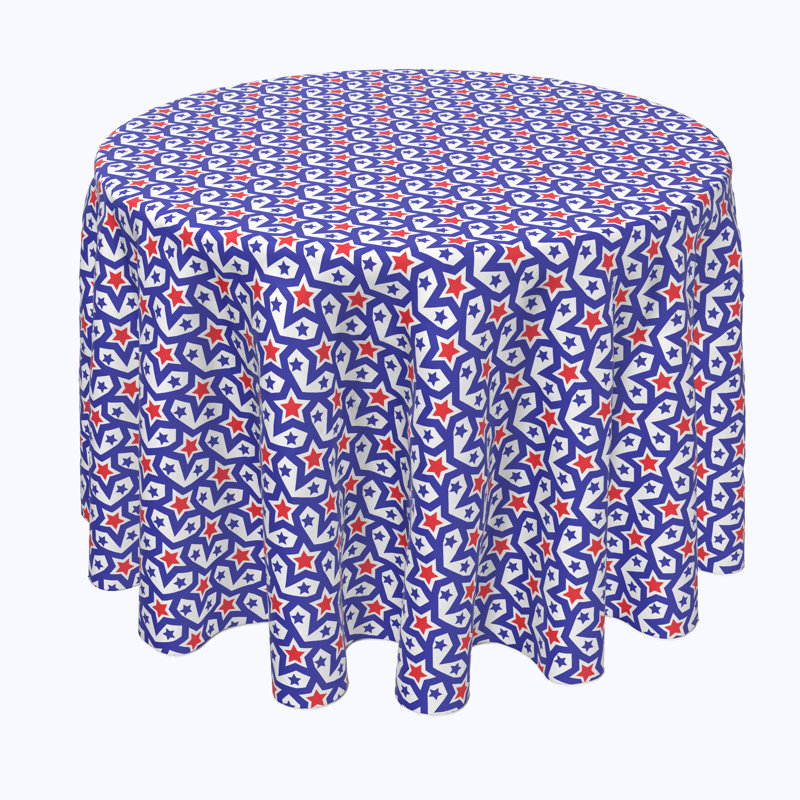 Ropp Geometric Round Independence Day Tablecloth, 60" x 60"
