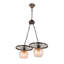 Lustre unique à 2 lumières
