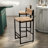 Bar Stools Set Of 2 Paper Rope Weave Dining Chairs And Metal Frame-28893993