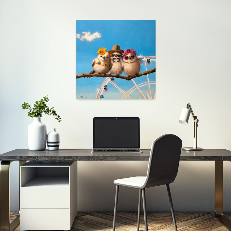 Art urbain contemporain Coachella Trio, H 18 po x l 18 po