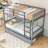 Rubber Wood Bunk Bed With Two Drawers-1326216427-1326216428