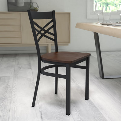 Prompton 'X' Metal Restaurant Chair