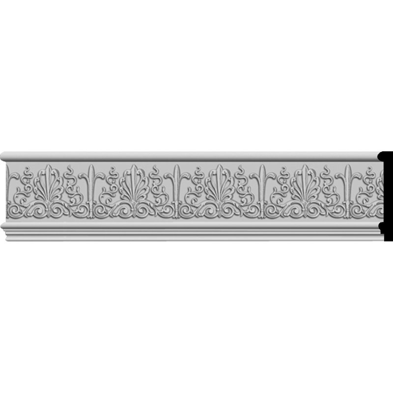 94.5" White Primed Polyurethane Chair Rail Moulding