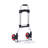 Folding Hand Truck and Dolly, 176 lbs Capacity, Aluminum Foldable Cart, Heavy-Duty Luggage Trolley Cart with Telescoping Handle and PP+TPR Wheels for Home, Office, Shopping, Travel