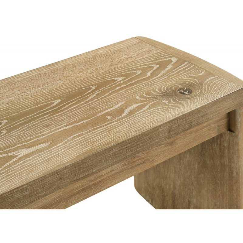 Dining Bench With Panel Legs
