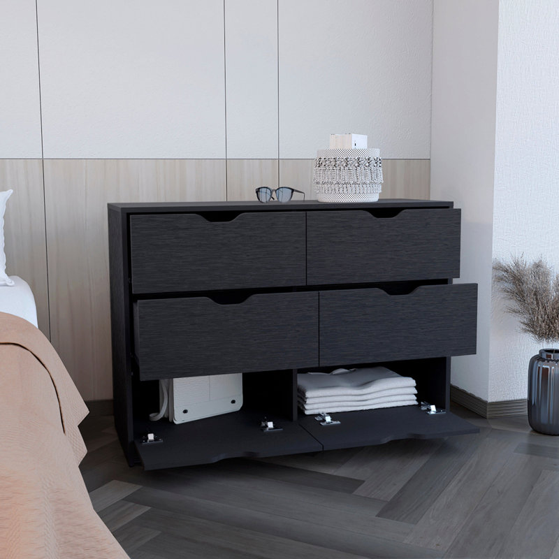 Commode H 30 po, commode avec 2 armoires inférieures et commode