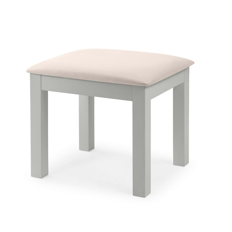Manufactured Wood Accent Stool, Dove Grey