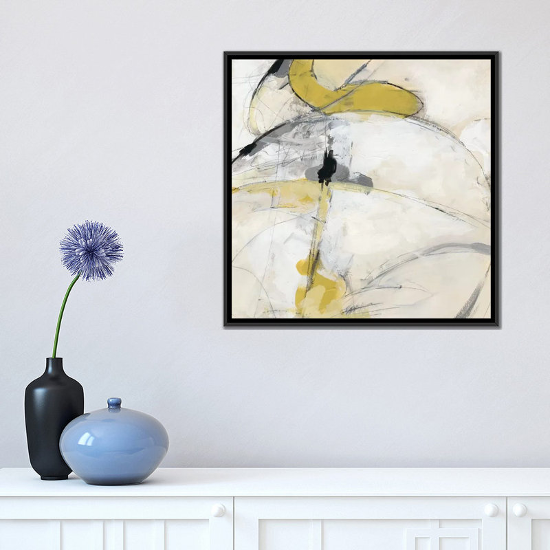 « trajectory i », impression sur toile, H 18 po x l 18 po x P 1,5 po, Toile encadrée noire, Pas de tapis