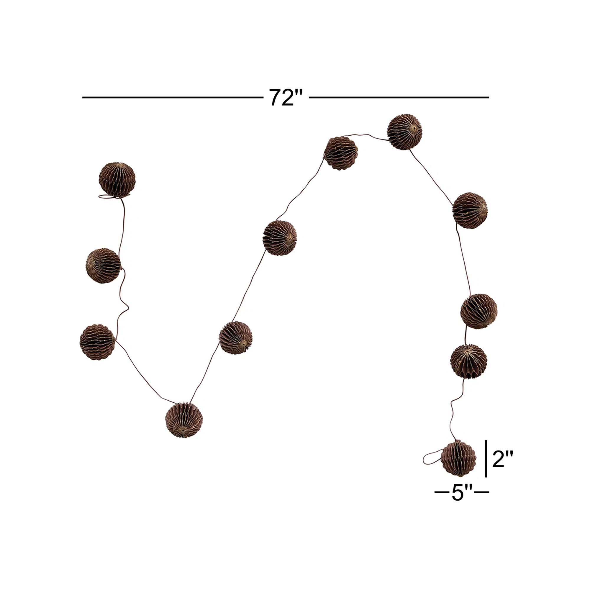 Harnadar 72'' in. Faux Garland