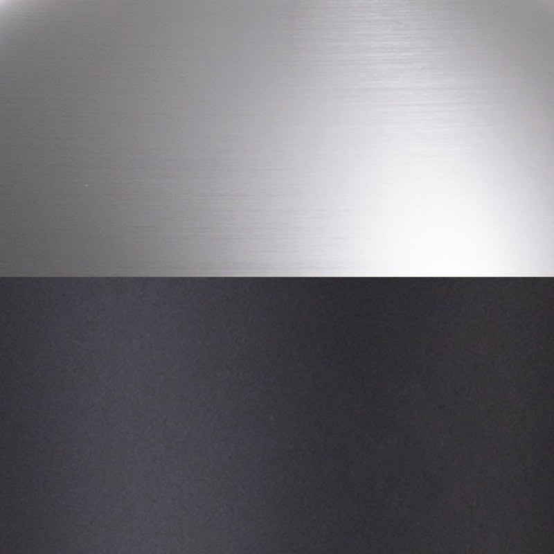 Dorothy 1 - Light Single Cone Pendant, Brushed Nickel/Black, 14" H x 10" W x 10" D