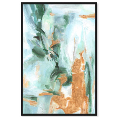 Décoration de salon Bright Art Mood par Art Remedy, cadre noir, 24 x 36