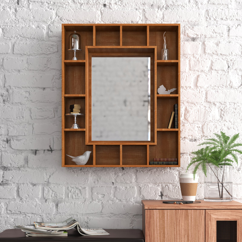 Devonte Solid Wood Rectangle Wall Mirror