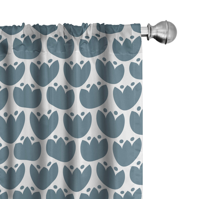 Rideaux 4 panneaux East Urban Home, L 56 po x L 95 po