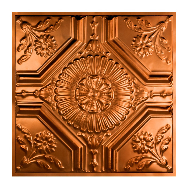 Dalle de plafond Great Lakes Tin Rochester (paquet de 5), Cuivre