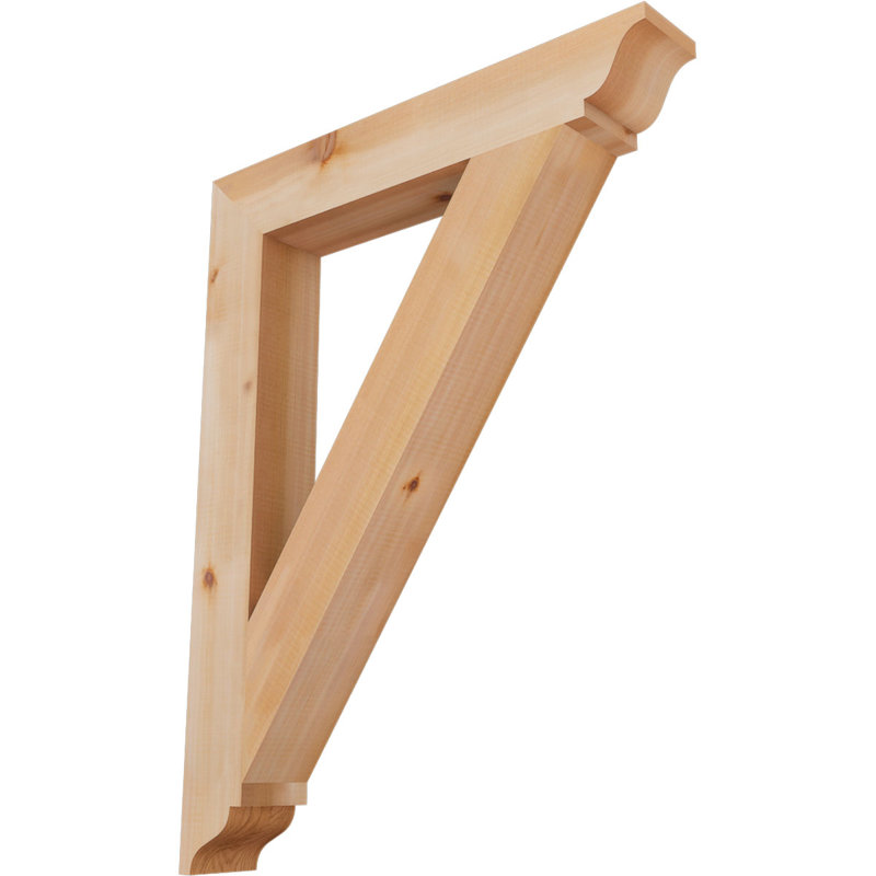 Support traditionnel, H 34 po x l 3,5 po x P 26 po, Cèdre rouge de l'Ouest (lisse)