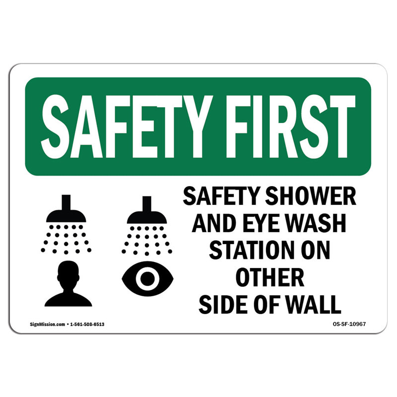 Safety Instructions Sign, 18" H x 24" W x 0.1" D