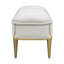 Banc d'appoint en chenille Scotts - champagne clair