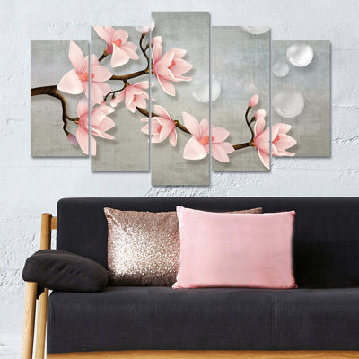 Superbe ensemble d'art mural décoratif en bois aggloméré 5 pièces, 39,4 x 23,6 pouces | 100% panneau de fibres à densité moyenne avec une épaisseur de 0,1 pouce, impression numérique UV | Parfait pour le salon, la chambre à coucher et le bureau, avec un design élégant et accrocheur