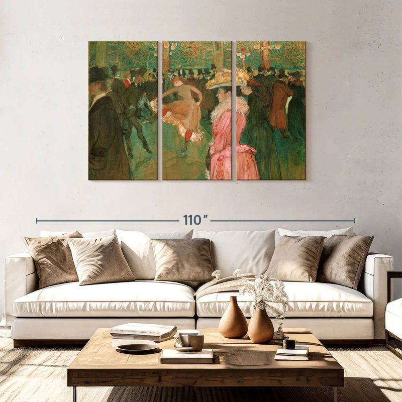 Leisha At The Moulin Rouge - The Dance, 48" H x 74" W