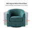 Fauteuil demi-tonneau pivotant Amiir avec ressorts ensachés intégrés-1823835454