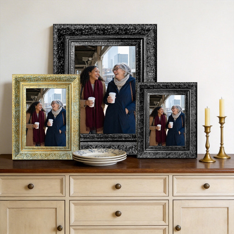 Cadre photo de table 1PC 5 "x 7" noir pour tablette de bureau