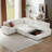 Oversized Modular Storage Sectional Sofa Couch for Living Room with Convertible Sleeper