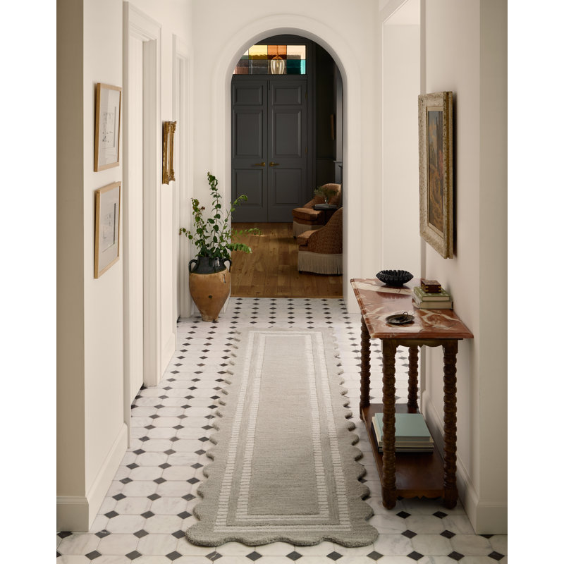 Chris Loves Julia x Loloi Scottie Fog / Ivory Area Rug, Rectangle 5' x 7'6"