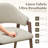 Modern Minimalist Linen Armchair, Solid Wood Legs – Perfect Dining/Office/Accent Chair-821074885