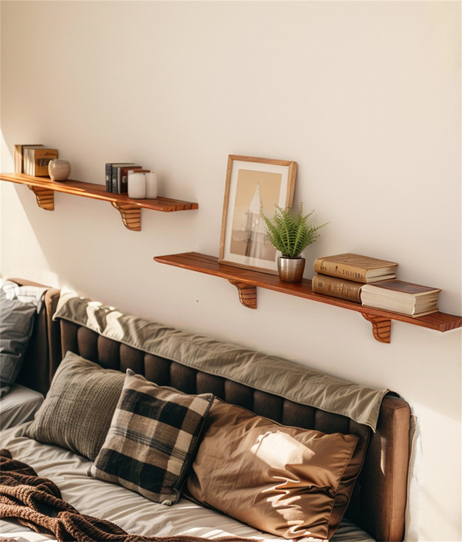 Corrigan Studio® Solid Wood Floating Wall Shelf | Wayfair