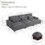 Canapé modulaire en velours côtelé 127,6 po-897010146